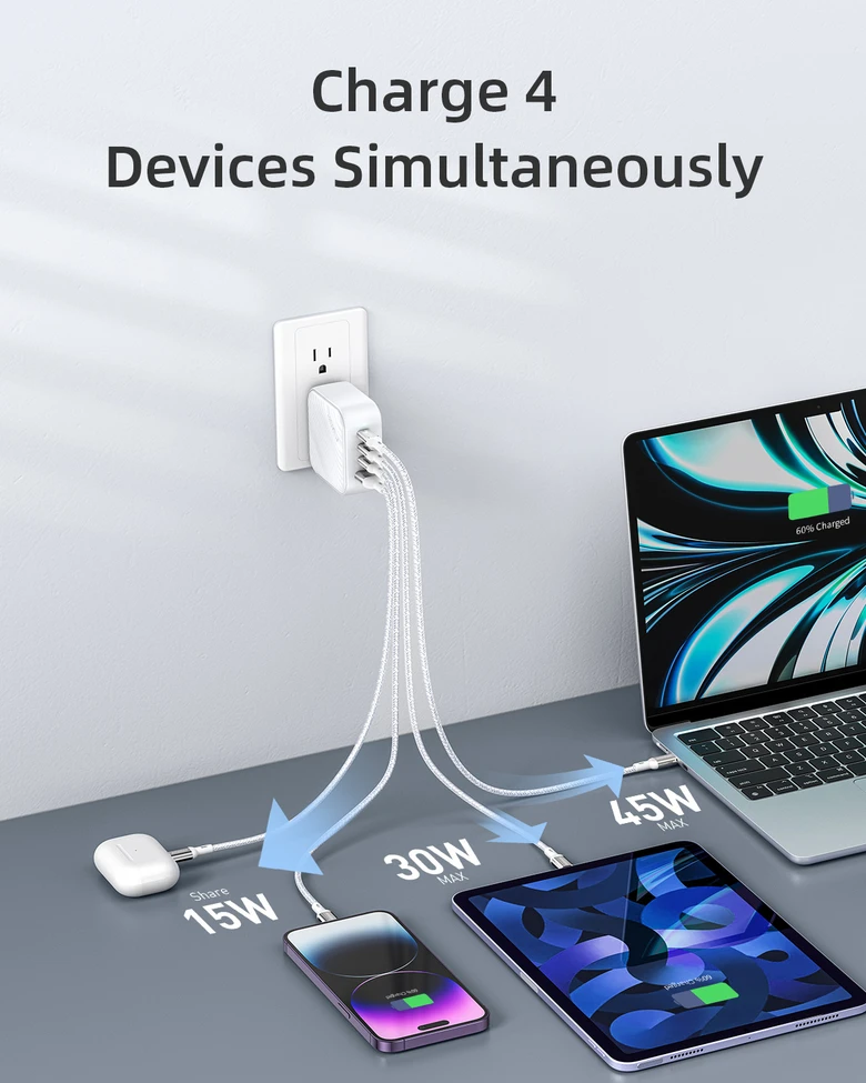 Cốc sạc nhanh Innostyle 100W GaN Supercube 3C1A 100W