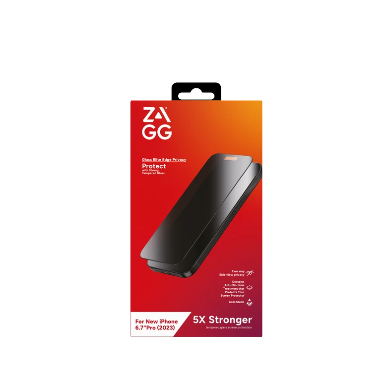 Cường lực chống nhìn trộm iPhone 15 Pro Max ZAGG Elite Edge