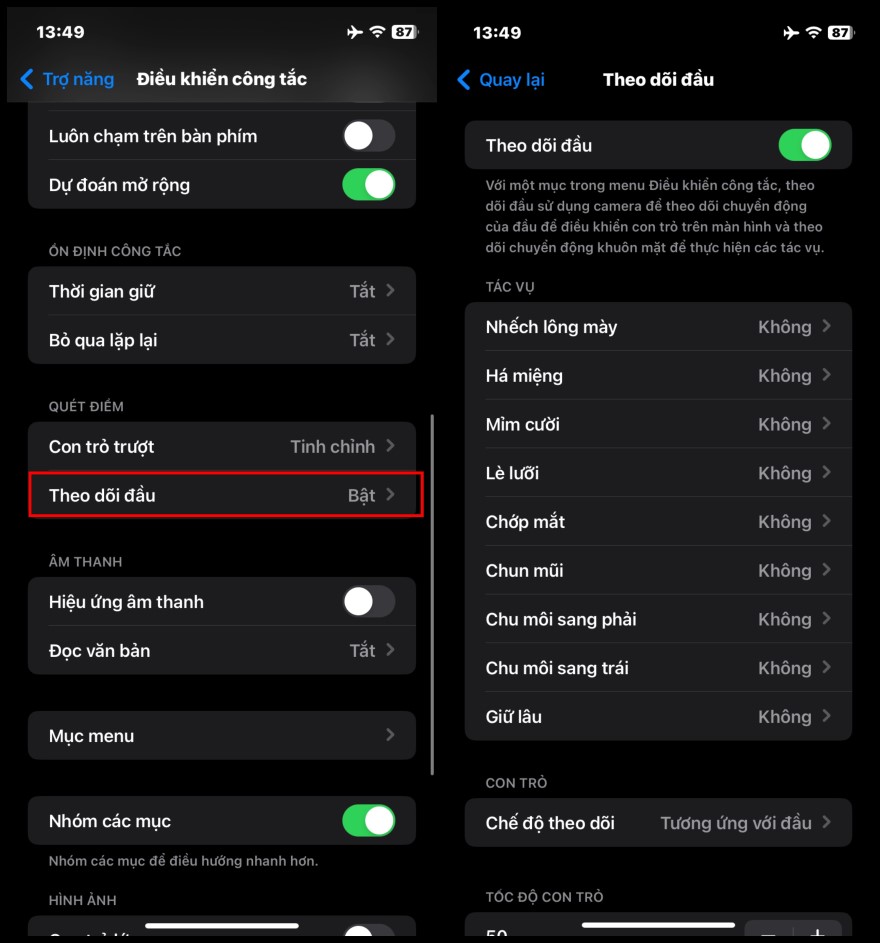 Điều khiển iPhone tiện lợi chỉ bằng cử chỉ đầu và biểu cảm khuôn mặt
