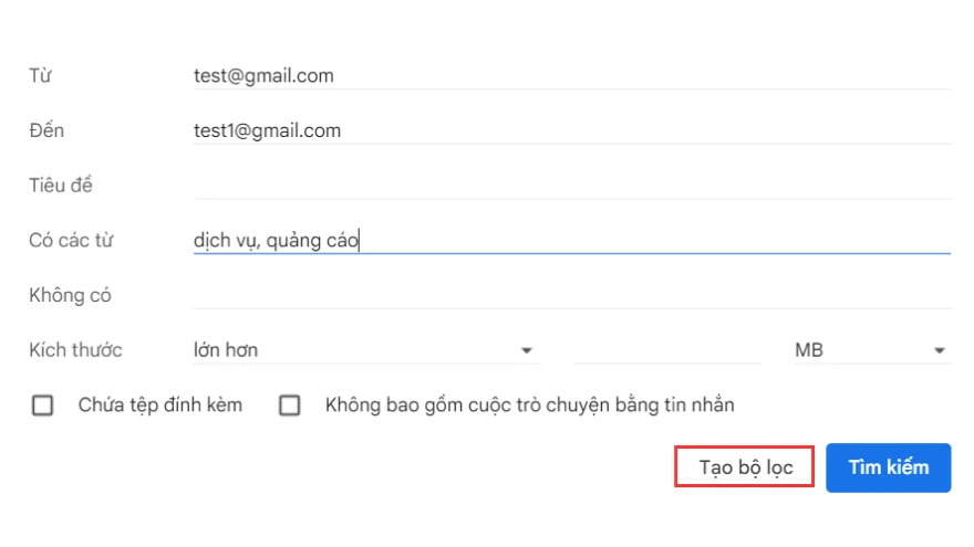 Cách lọc thư rác trong gmail