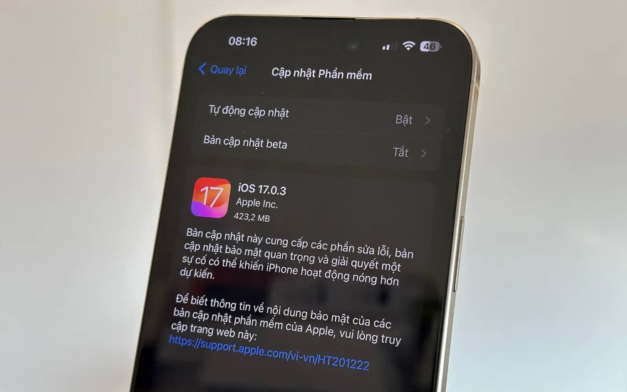 Những dòng iPhone nào nên cập nhật lên iOS 17.0.3