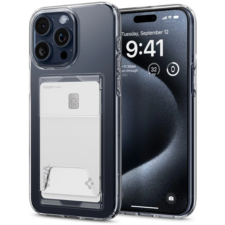 Ốp lưng iPhone 15 Pro Max Spigen Crystal Slot
