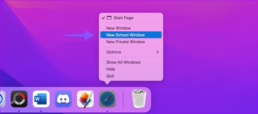Thiết lập cấu hình Safari
