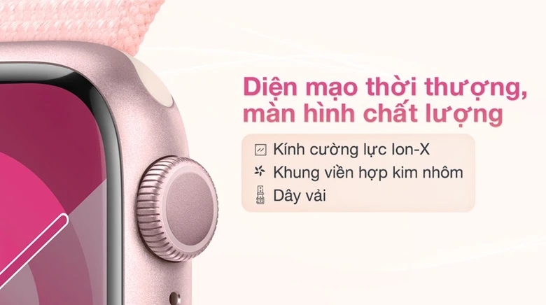 Apple Watch S9 GPS 45mm Viền Nhôm Dây Vải - Chính hãng VN/A