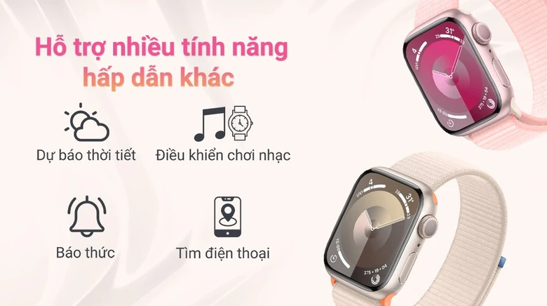 Apple Watch S9 GPS 45mm Viền Nhôm Dây Vải - Chính hãng VN/A