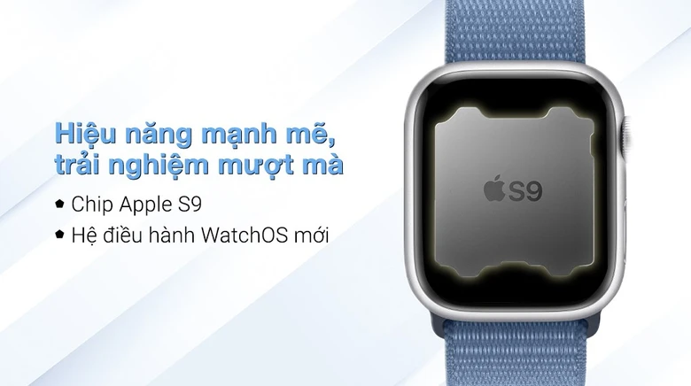 Apple Watch S9 LTE 41mm Viền Nhôm Dây Vải - Chính hãng VN/A