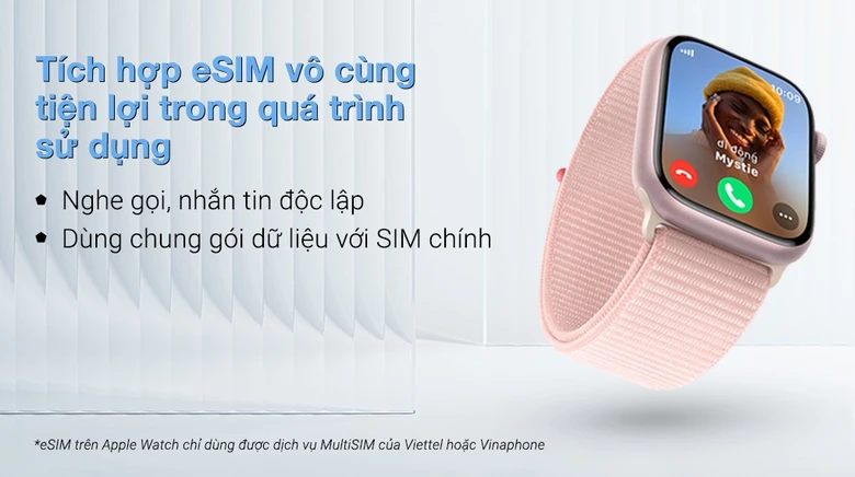 Apple Watch S9 LTE 41mm Viền Nhôm Dây Vải - Chính hãng VN/A