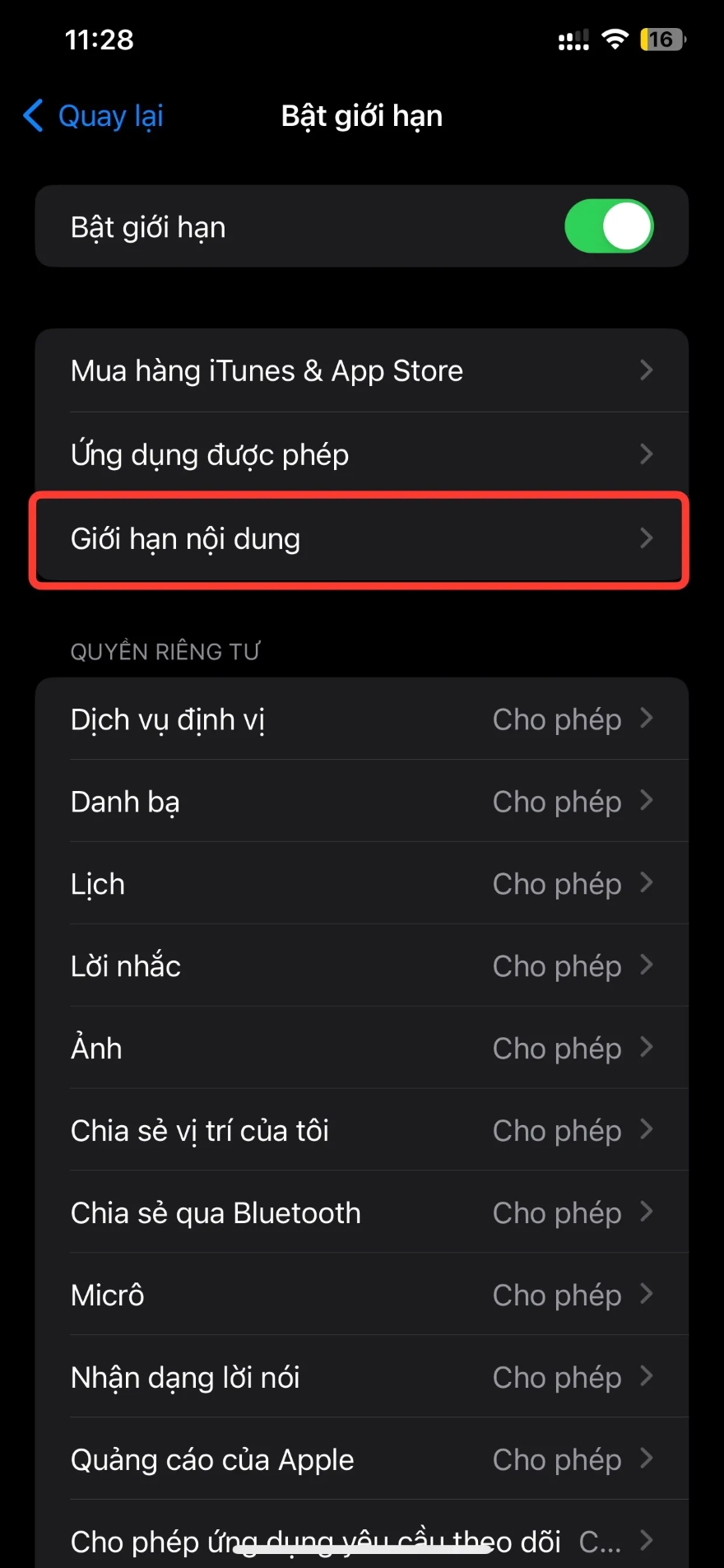 Cách chặn trang web trên iPhone
