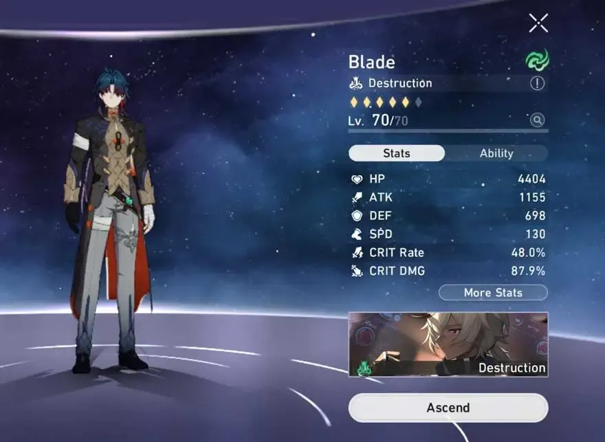 Chỉ số tốt nghiệp của Blade