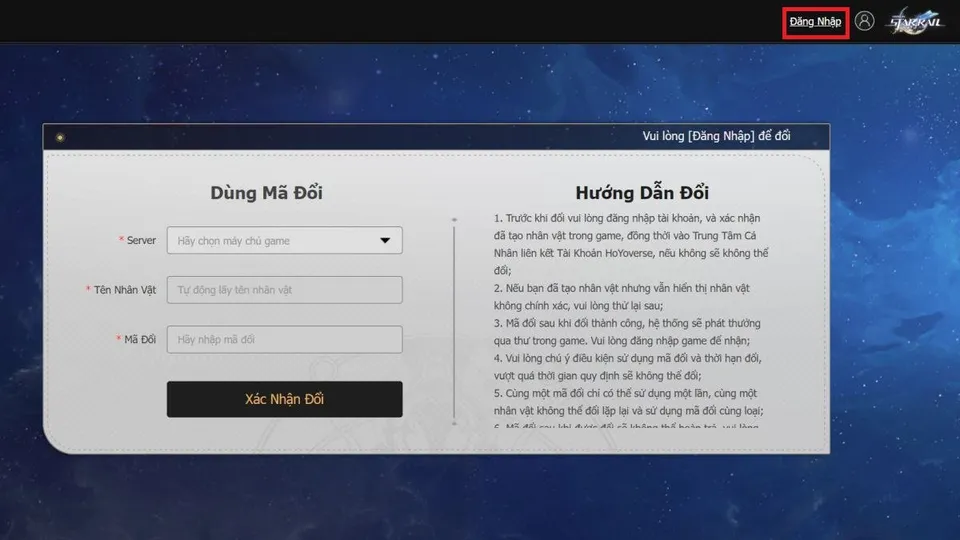 Code Honkai: Star Rail 1.6