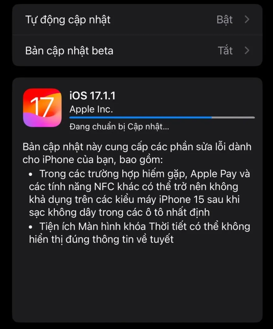 Đánh giá iOS 17.1.1