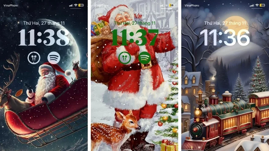 Hình nền iPhone giáng sinh 