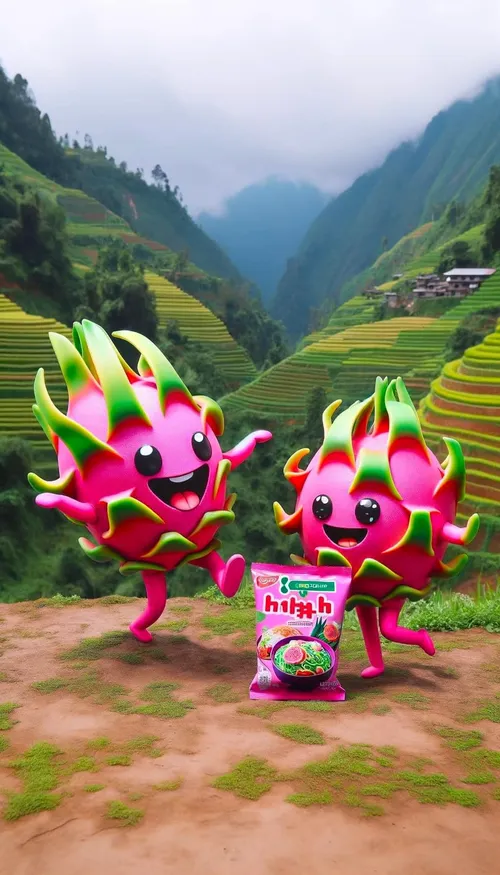 Hình nền Thanh long có trong mì tôm