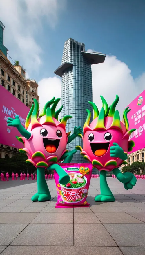 Hình nền Thanh long có trong mì tôm