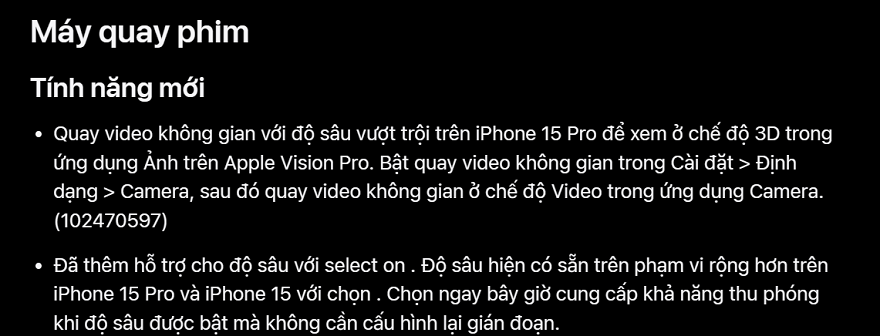 Apple ra mắt iOS 17.2 và iPadOS 17.2 Beta 4