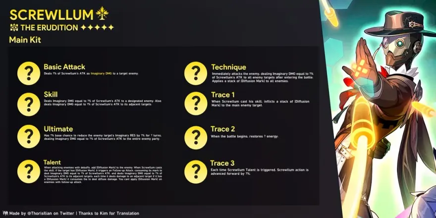 Kỹ năng của Screwllum