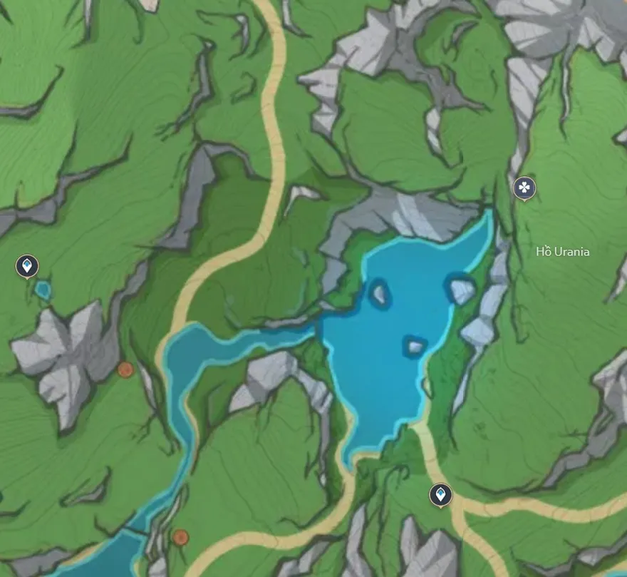 Lyly ánh sáng hồ nước