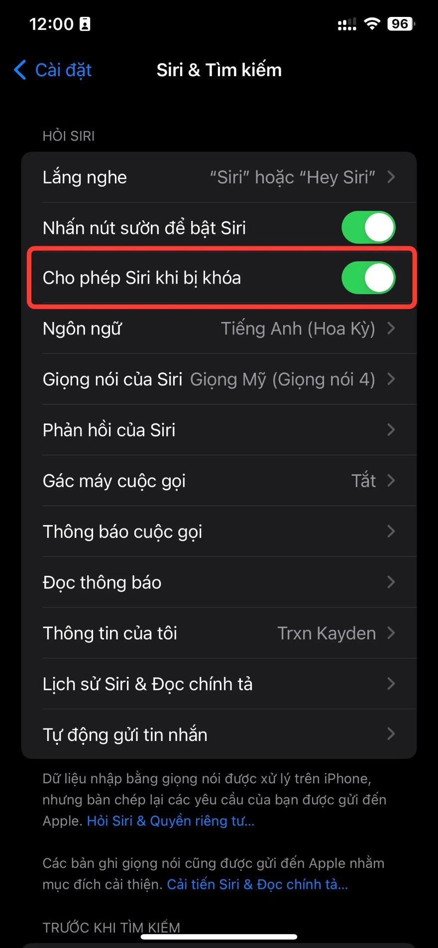 sử dụng AirPods để ra lệnh cho Siri