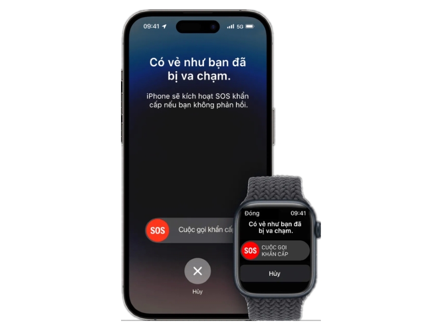 sử dụng tính năng Quản lý Phát hiện va chạm trên iPhone