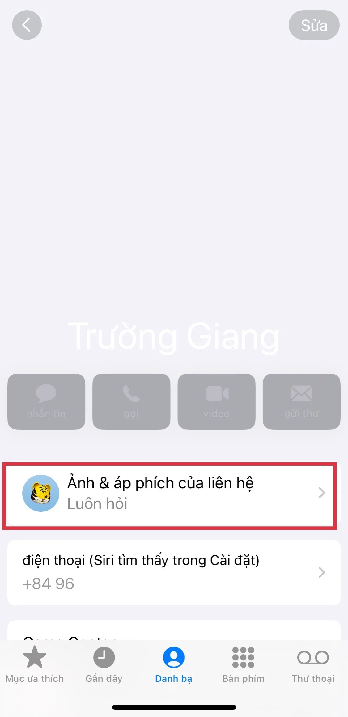 Cách tạo Áp phích Liên hệ (Contact Poster) trên iOS 17