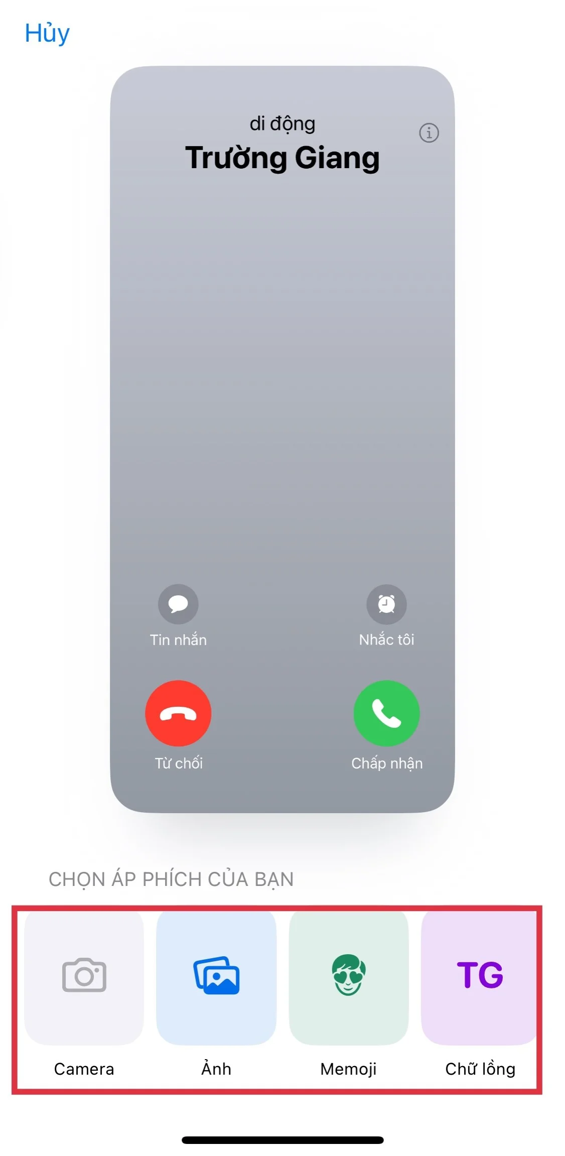 Cách tạo Áp phích Liên hệ (Contact Poster) trên iOS 17