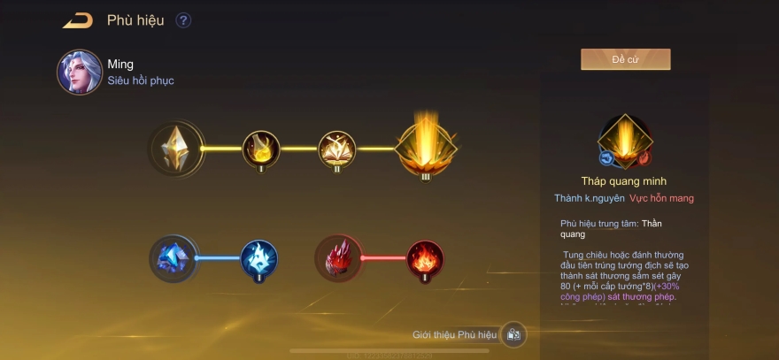 cách build tướng Ming Liên Quân Mobile