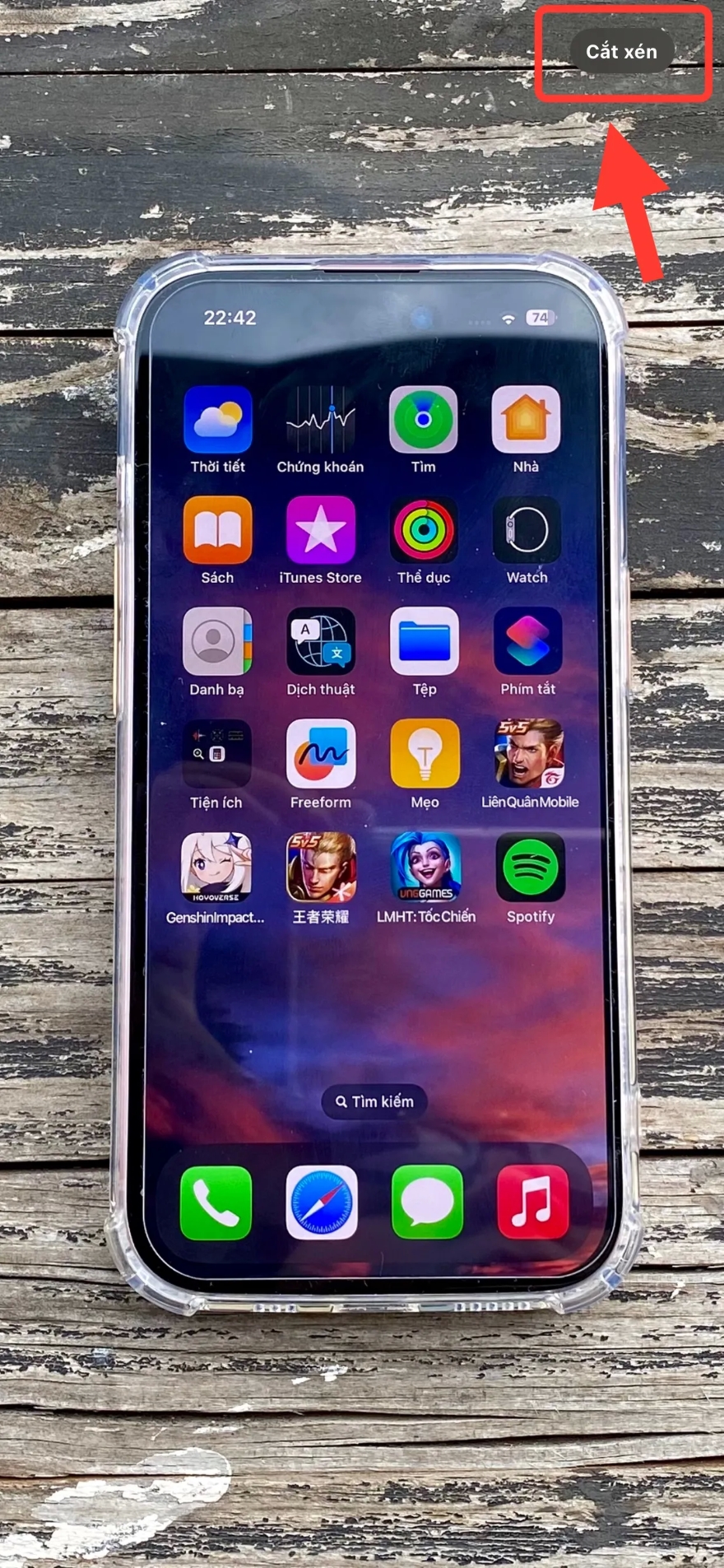cách cắt ảnh nhanh trên iOS 17