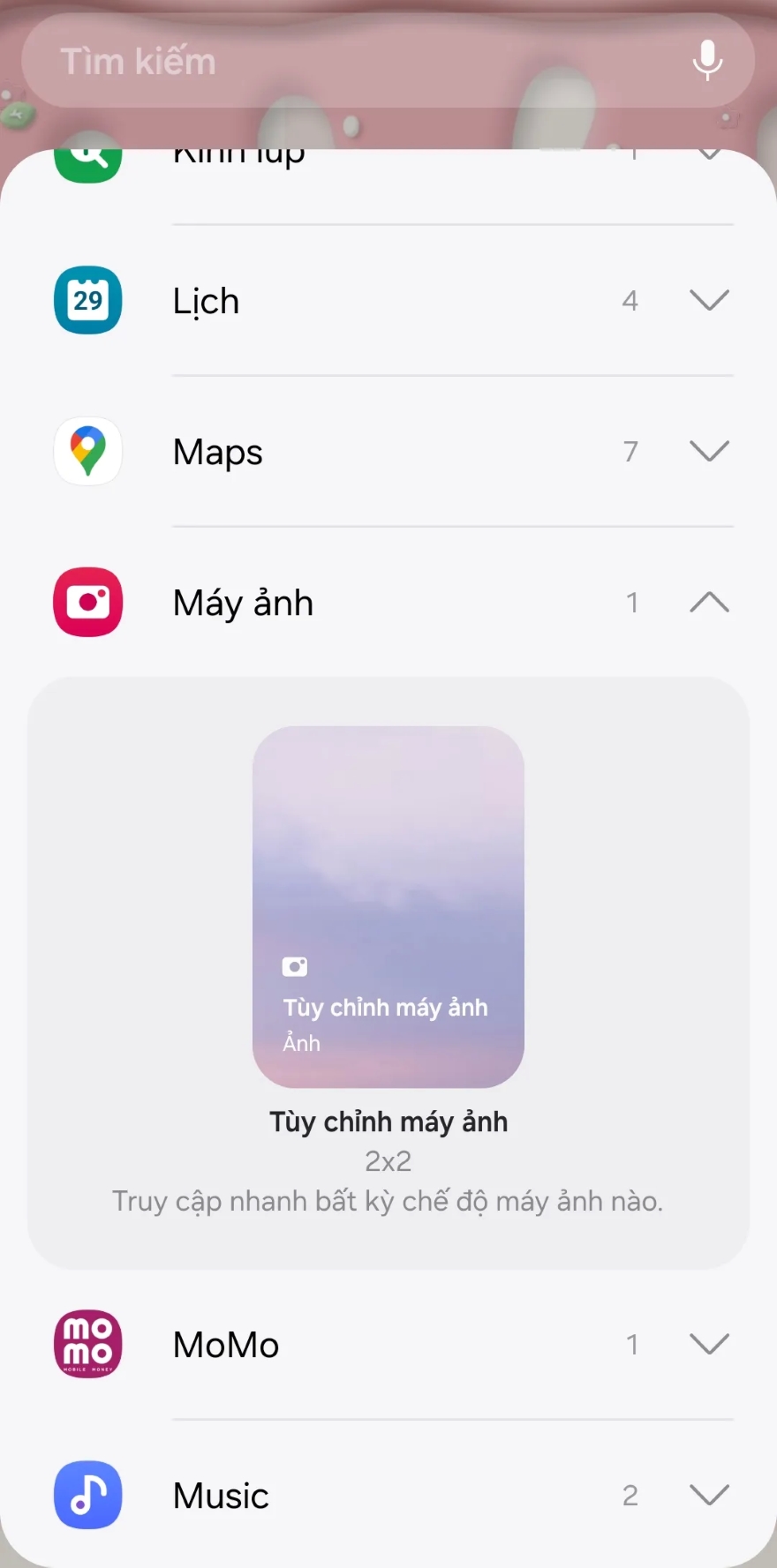 Cách mở Máy ảnh với cài đặt được lưu sẵn trên điện thoại Galaxy