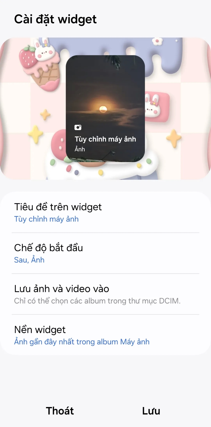 Cách mở Máy ảnh với cài đặt được lưu sẵn trên điện thoại Galaxy