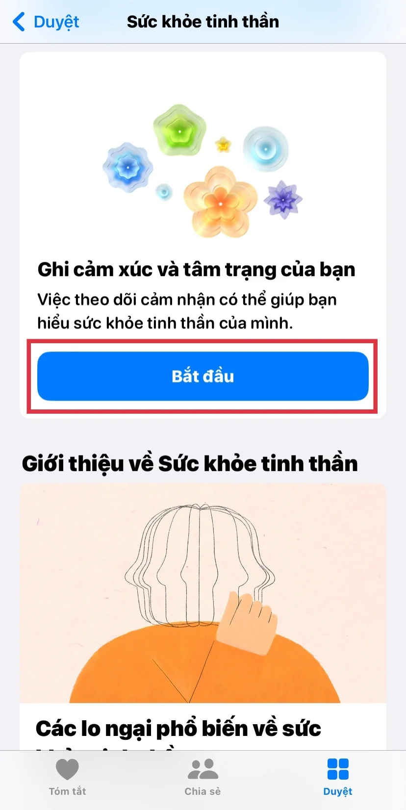 Cách sử dụng các tính năng Sức khỏe tâm thần mới trong iOS 17