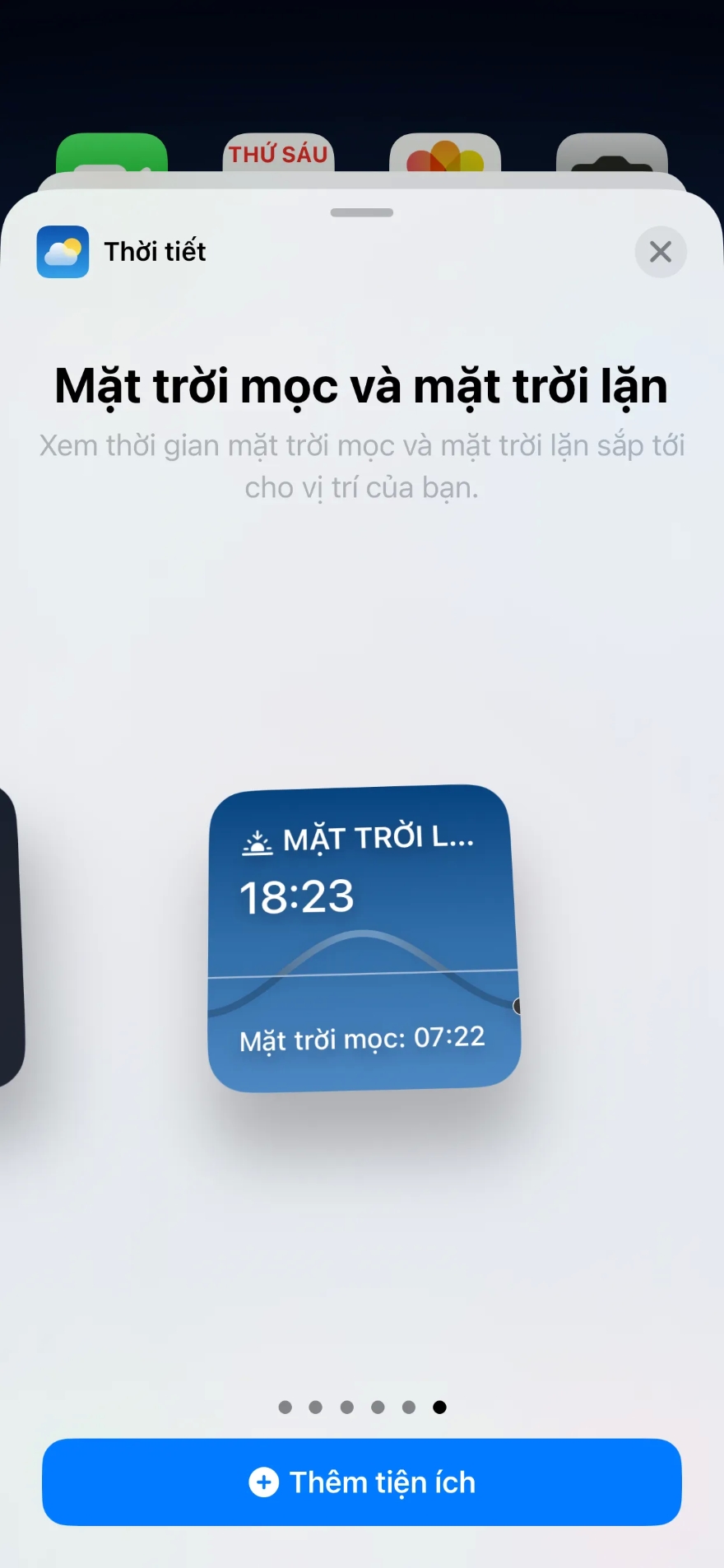 cách sử dụng tiện ích thời tiết trên iOS 17.2