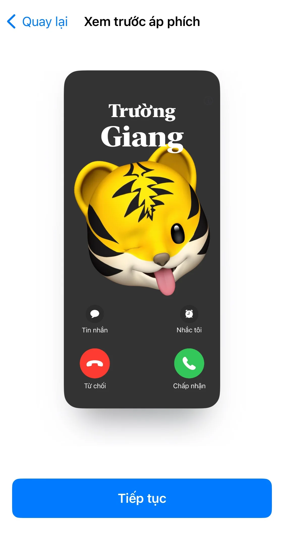 Cách tạo Áp phích Liên hệ (Contact Poster) trên iOS 17