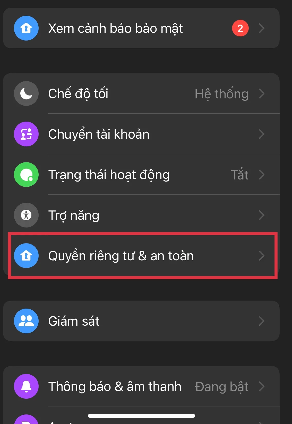 Cách tắt bộ nhớ an toàn trên Messenger cực nhanh