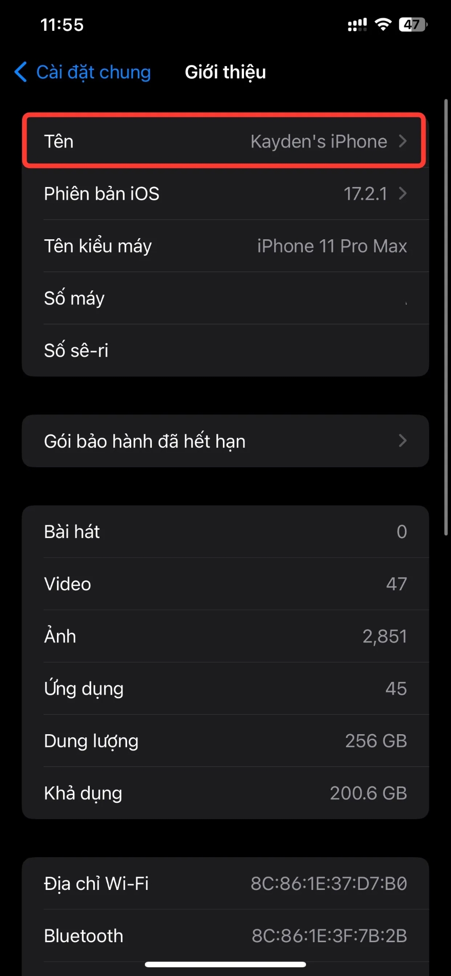 Cách thay đổi tên AirDrop trên iPhone