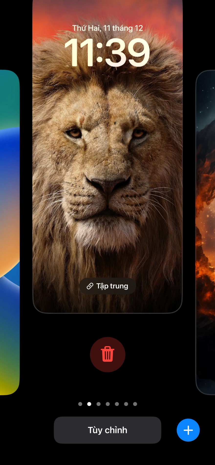 Cách xóa hình nền trên iPhone