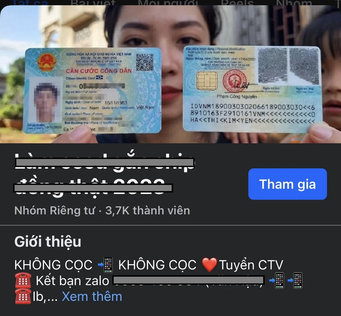 Cảnh giác với chiêu trò làm nhanh căn cước công dân gắn chip