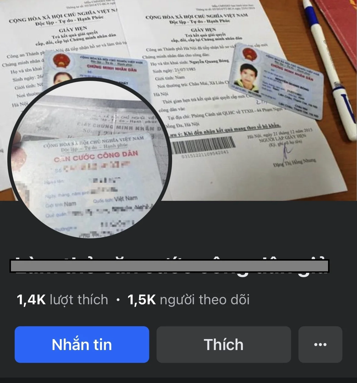 Cảnh giác với chiêu trò làm nhanh căn cước công dân gắn chip