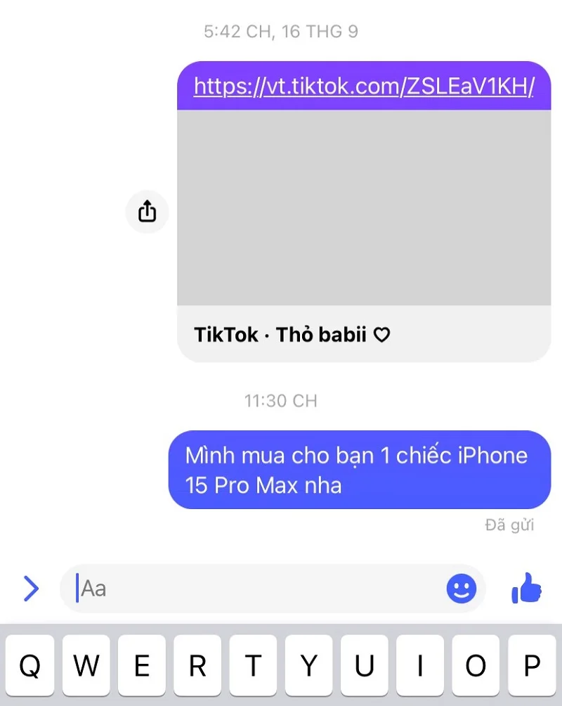Chỉnh sửa tin nhắn Messenger