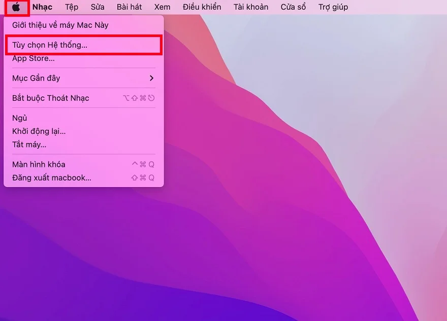 Điều chỉnh trackpad MacBook 
