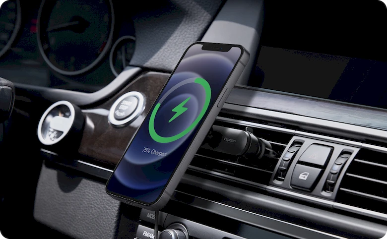 Đế sạc Magsafe xe hơi Spigen OneTap Pro Air Vent (MagFit)