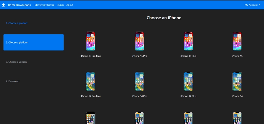cách hạ cấp iOS 17.2 xuống iOS 17.1.2