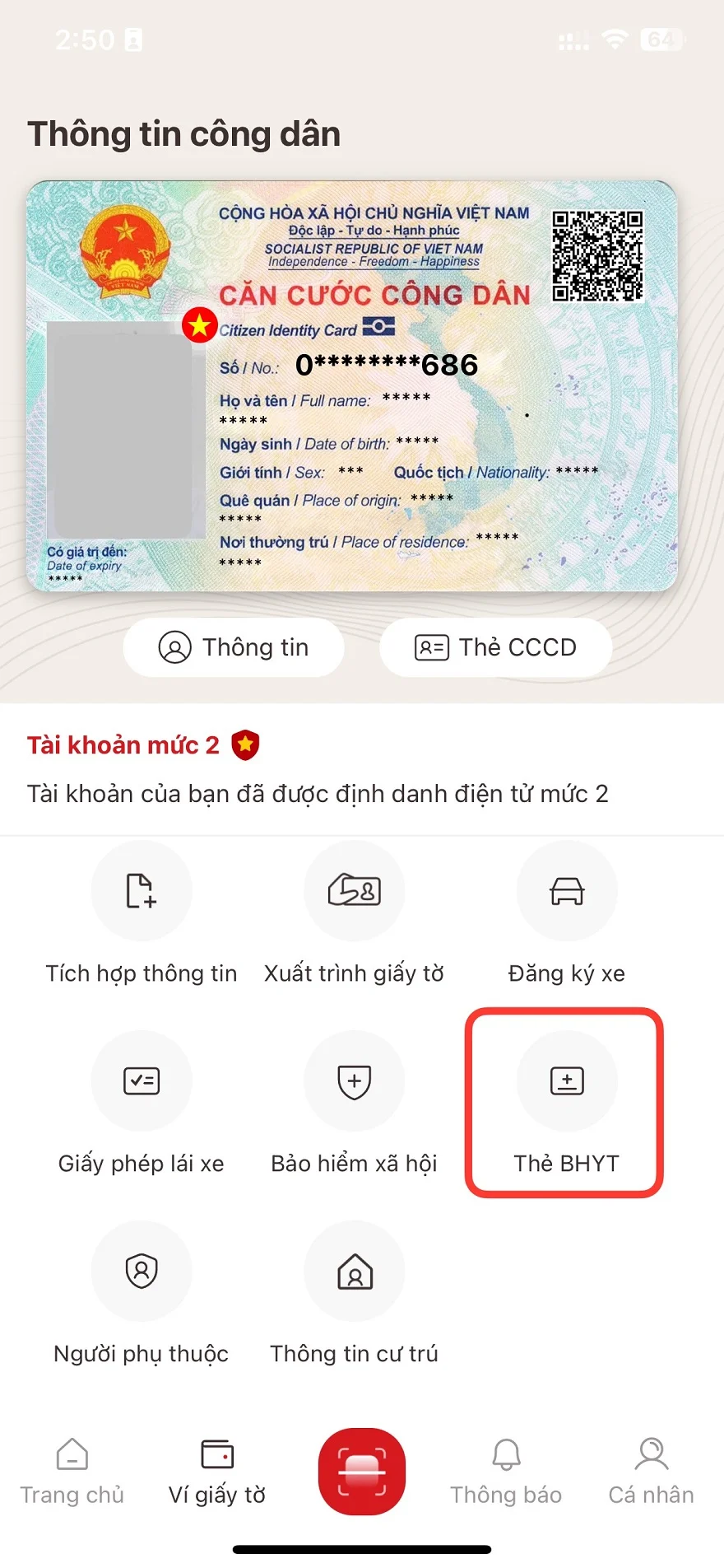 Cách cập nhật thông tin bảo hiểm y tế trên VNeID nhanh chóng