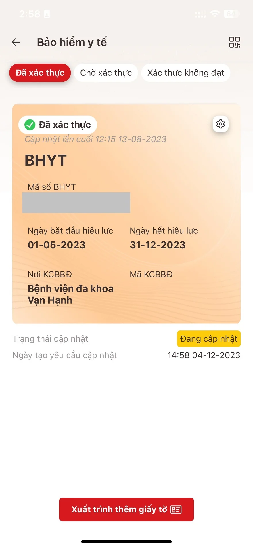Cách cập nhật thông tin bảo hiểm y tế trên VNeID nhanh chóng