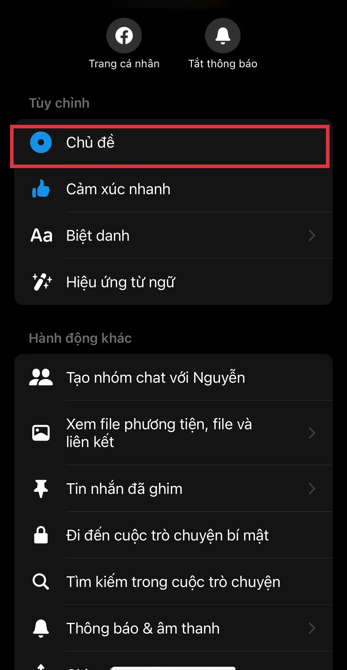 Cách đổi chủ đề Messenger đón Giáng Sinh cực nhanh