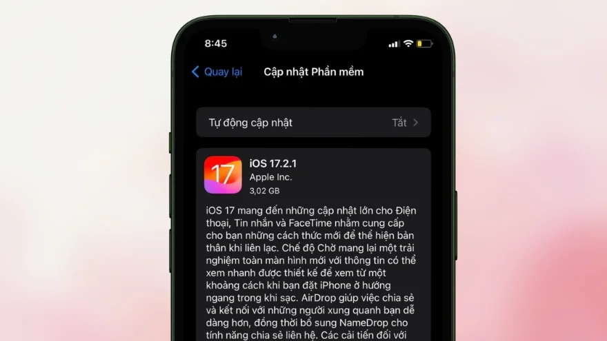 iPhone 13 lên iOS 17.2.1 
