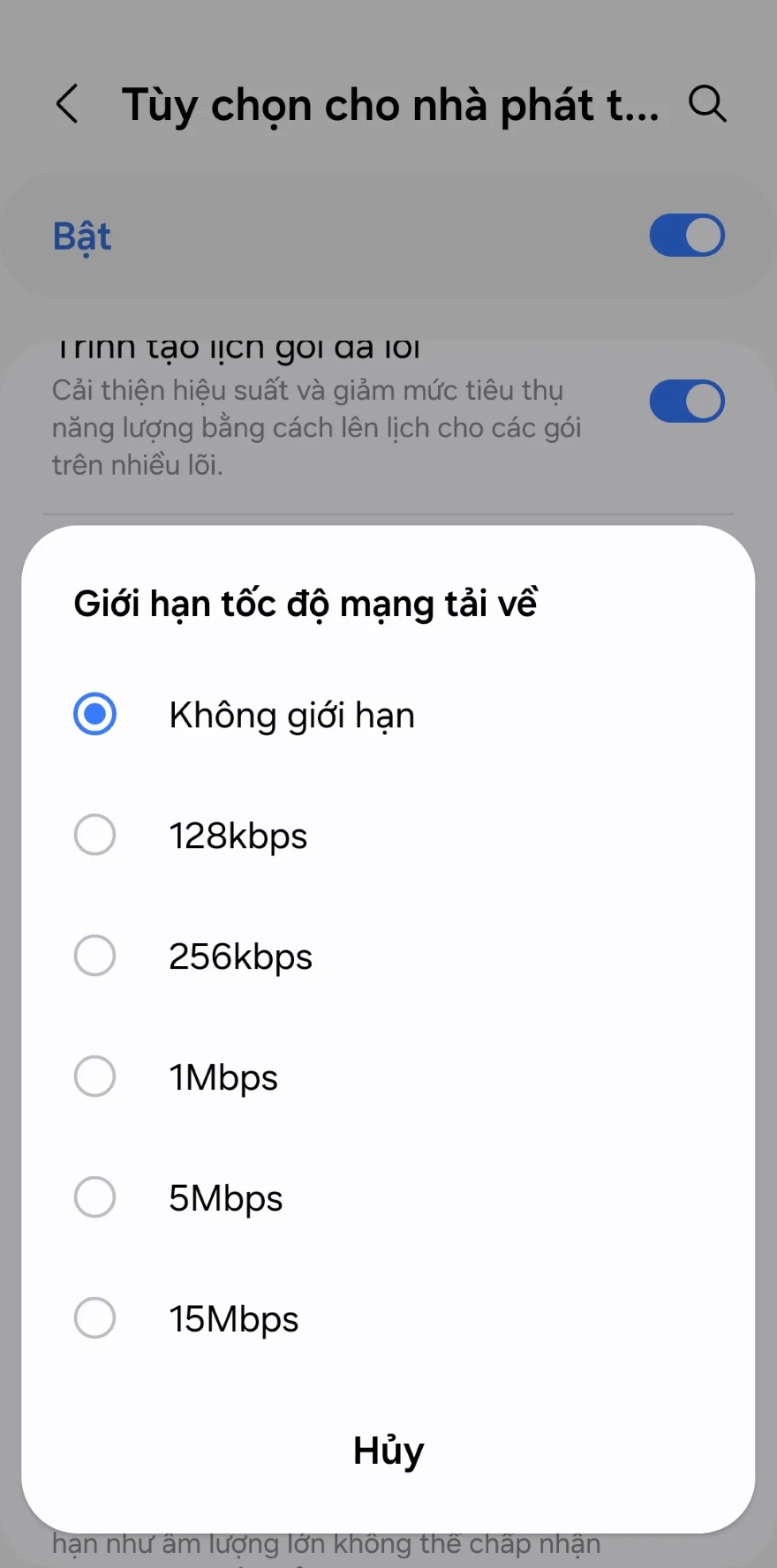 Mẹo để tăng tốc độ Internet trên thiết bị Galaxy