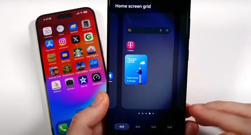 So sánh One UI 6 và iOS 17