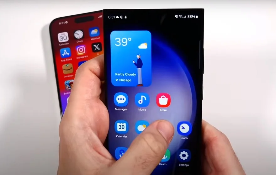 So sánh One UI 6 và iOS 17