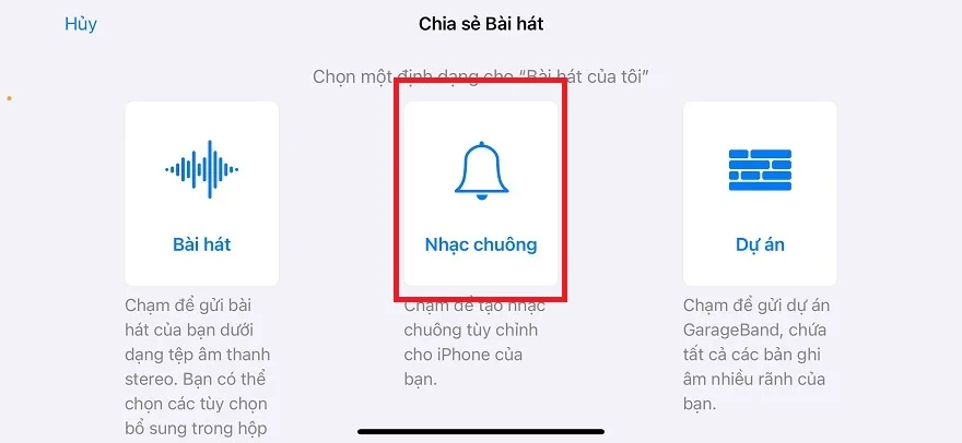 Tạo nhạc chuông iPhone trên iOS 17.2