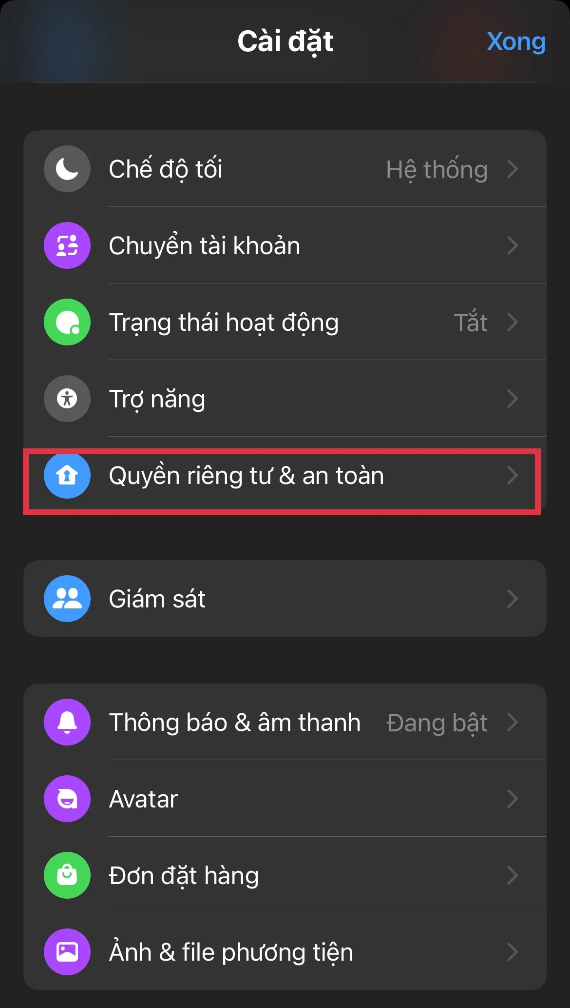 Hướng dẫn tắt chế độ đã xem trên Messenger
